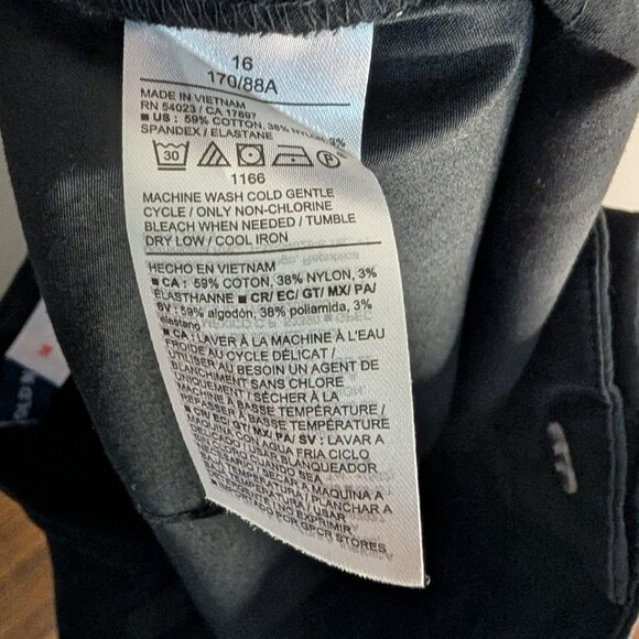 NWT Old Navy Extra High Poplin Taylor Wide-Leg Trouser Pants in Black Jack - 16 - Picture 7 of 9